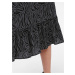 Černo-šedá vzorovaná midi sukně JDY Piper