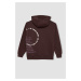 DEFACTO Boy Oversize Wide Pattern Hooded Sweatshirt