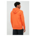 Mikina adidas pánská, oranžová barva, s kapucí, hladká