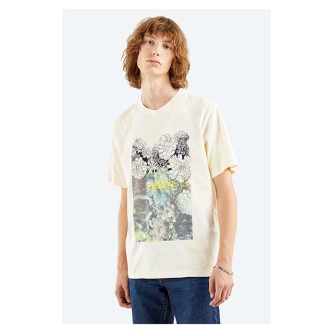 Bavlněné tričko Levi's Relaxed Fit Tee Sketch béžová barva, s potiskem, 16143.0153-cream Levi´s