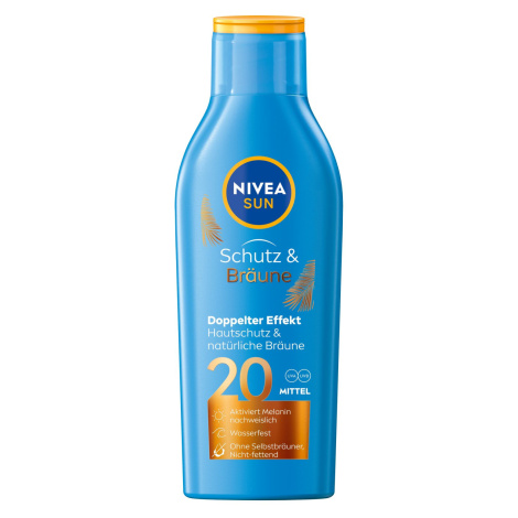 Nivea Intenzivní mléko na opalování SPF 20 Sun (Protect & Bronze Sun Lotion) 200 ml