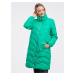 Zelený dámský zimní prošívaný kabát VERO MODA Liga