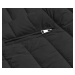 Oboustranná černá dámská zimní bunda (2M-21508)