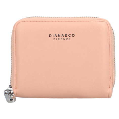 Jednoduchá dámská peněženka Elizabeth, růžová Diana & Co