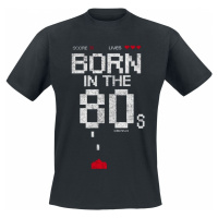 Gaming-Sprüche Born In The 80s Tričko černá
