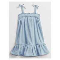 Modré holčičí dětské šaty denim dress