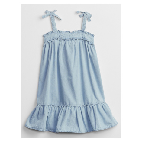 Modré holčičí dětské šaty denim dress GAP