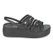 Crocs CROCS BROOKLYN STRAPPY LOWWDGW Černá