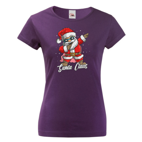 Dámské triko Santa Claus dab dance - vtipné vánoční triko BezvaTriko