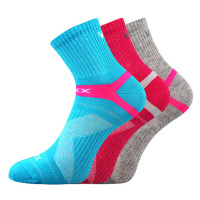 Dámské ponožky VoXX - Rexon B, tyrkys, světle šedá, růžová Barva: Mix barev