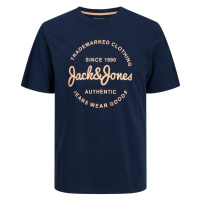 Jack&Jones Pánské triko JJFOREST Standard Fit 12247972 Navy Blazer