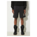 Bavlněné šortky A-COLD-WALL* Foil Grid Sweat Shorts ACWMB132 BLACK černá barva