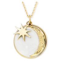 Engelsrufer Zlacený náhrdelník Měsíc a hvězda ERN-MOON-PE-G