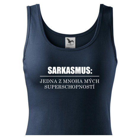 Dámské tričko s vtipným potiskem Sarkamus - triko pro zlobivé holky BezvaTriko