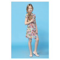Jednoduché letní šaty vzorované pro dívku MMD34 MiniMom