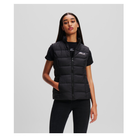 Vesta karl lagerfeld lightweight puffer gilet black