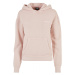 Ladies Small Embroidery Terry Hoody - pink