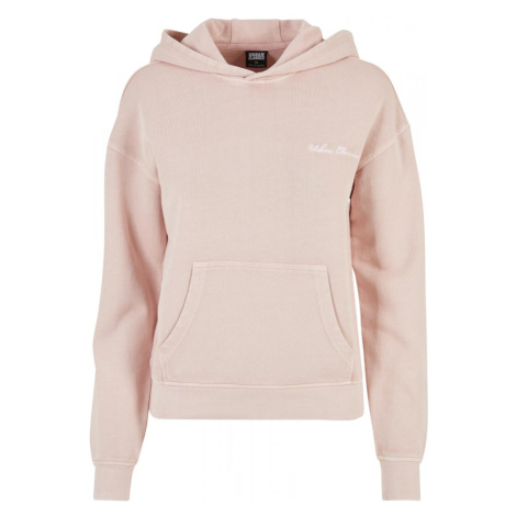 Ladies Small Embroidery Terry Hoody - pink Urban Classics