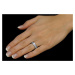Snubní stříbrný prsten MADEIRA v provedení se zirkony pro ženy