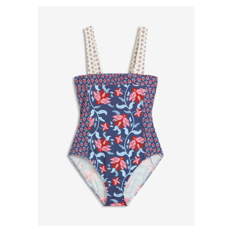 Bandeau jednodílné plavky se širokými ramínky Bonprix