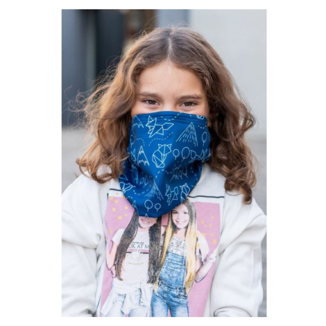 Nanospace Antivirový šátek, dětský - Lišky modrá FFP2