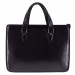 Luxusní dámská kožená kabelka Arteddy - černá