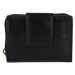 Menší a praktická dámská kožená peněženka Tina, černá