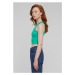 Urban Classics / Ladies Cropped Rib Top ferngreen