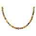 Manoki Korálkový náhrdelník Andreé - 6 mm Jaspis pískový WA697A Hnědá 45 cm