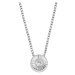 Fossil Elegantní stříbrný náhrdelník s krystalem Circle JFS00618040