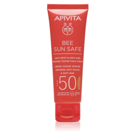 Apivita Bee Sun Safe ochranný tónovací krém na obličej SPF 50 50 ml