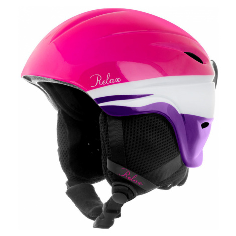 Relax Twister Dětská lyžařská helma RH18 růžová
