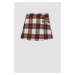 DEFACTO Cool Checkered Pleated Mini Skirt