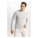 DEFACTO Standard Fit Crew Neck Sweater