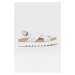 Kožené sandály Timberland dámské, bílá barva, na platformě