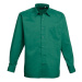 Premier Workwear Pánská košile s dlouhým rukávem PR200 Emerald -ca. Pantone 341