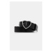 Kožený pásek Martine Rose Heart Belt černá barva, 1142LP10001