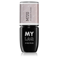 MYLAQ UV Gel Polish gelový lak na nehty odstín My Creamy Pudding 5 ml