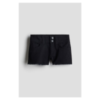 H & M - Keprové šortky - černá