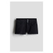 H & M - Keprové šortky - černá
