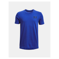 Under Armour Tričko UA SPORTSTYLE LEFT CHEST SS-BLU - Kluci