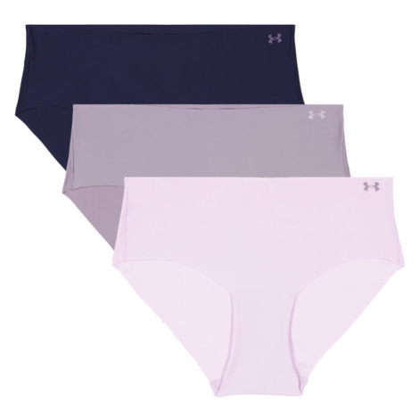 Pure Stretch No Show Hipster 3 Pack | Purple Ace/Violet Gray/Violet Gray Under Armour