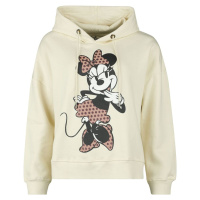 Mickey & Minnie Mouse Minnie Dámská mikina s kapucí béžová