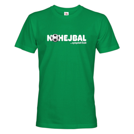 Pánské tričko s vtipným potiskem Nohejbal vymysleli Češi BezvaTriko