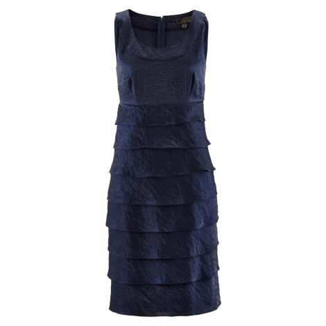 BONPRIX šaty s volány Barva: Modrá, Mezinárodní