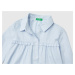 Benetton, Shirt With Rouches On The Yoke