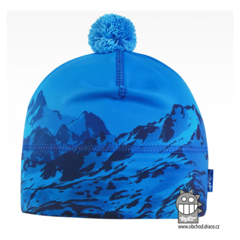 Chlapecká zimní funkční čepice Dráče - Flavio 105, modrá Barva: Modrá