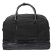 Bagind Columbus Misty - elegantní a prostorná cestovní taška z canvasu s koženými detaily černá