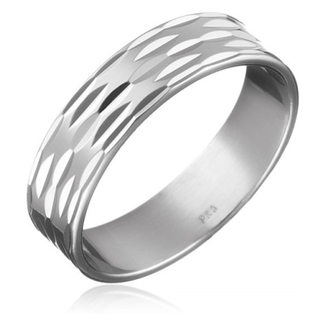 Prsten ze stříbra 925 - tři řady zrníček po obvodu Šperky eshop
