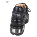boty kožené dámské - Prick Shoes Black - NEW ROCK - M.110-S1
